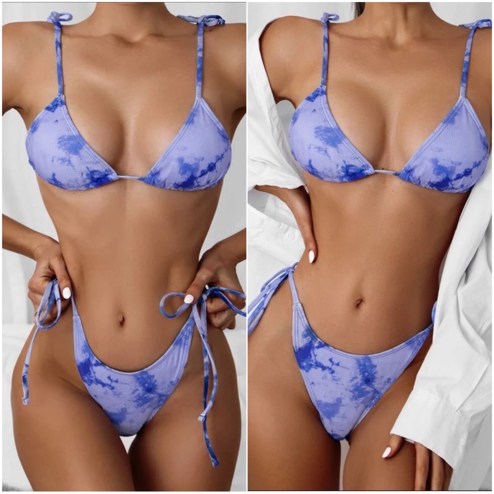 SHEIN Tie Dye String Bikini